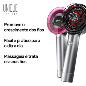 BreoBrush Pente Ultra Hi Tech: Terapia de Luz, Massageador e Difusor