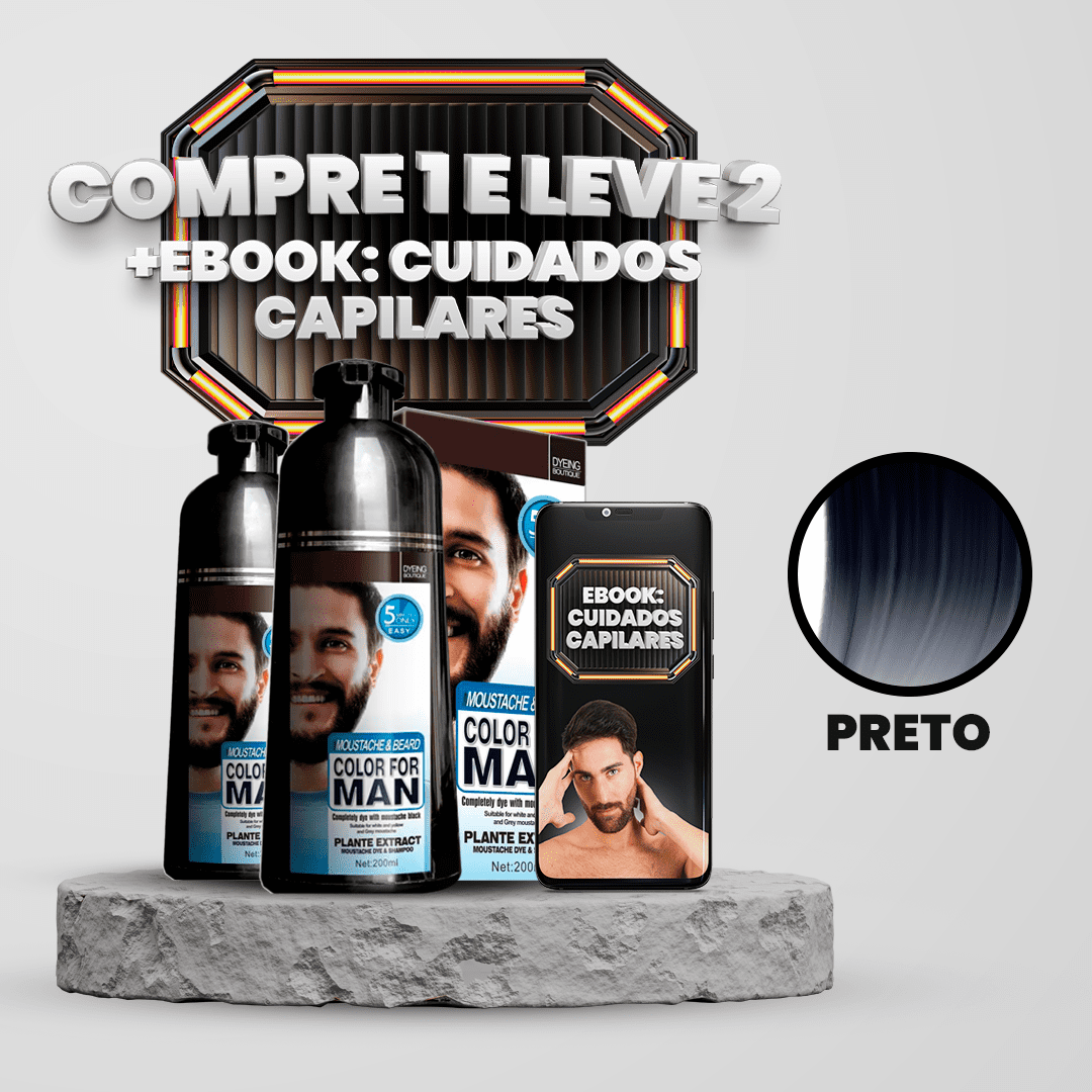 [COMPRE 1 LEVE 2] Shampoo Brimless Botânico Masculino 3 em 1 (Dura Até 6 Meses!) + E-BOOK ESPECIAL