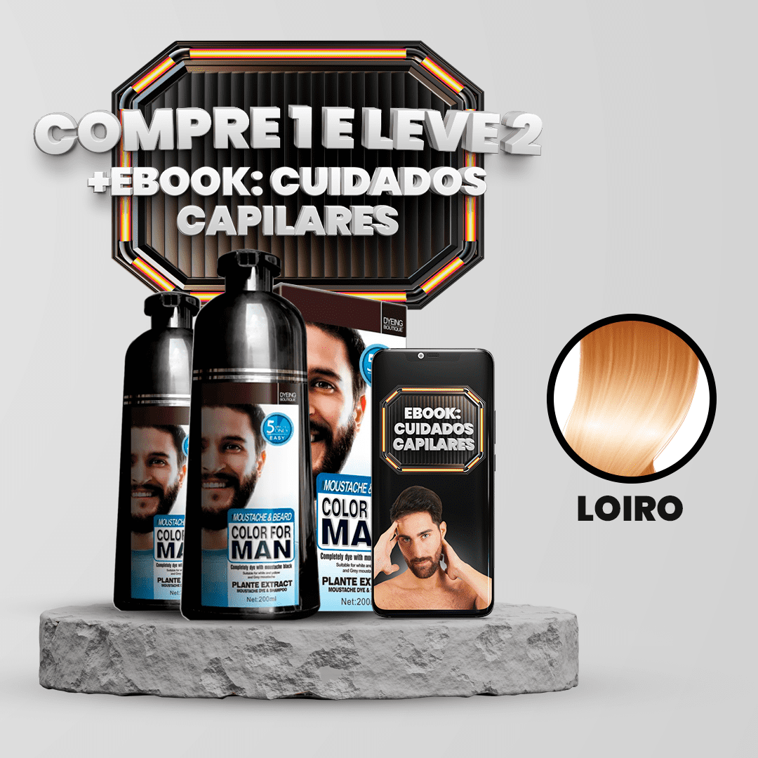 [COMPRE 1 LEVE 2] Shampoo Brimless Botânico Masculino 3 em 1 (Dura Até 6 Meses!) + E-BOOK ESPECIAL