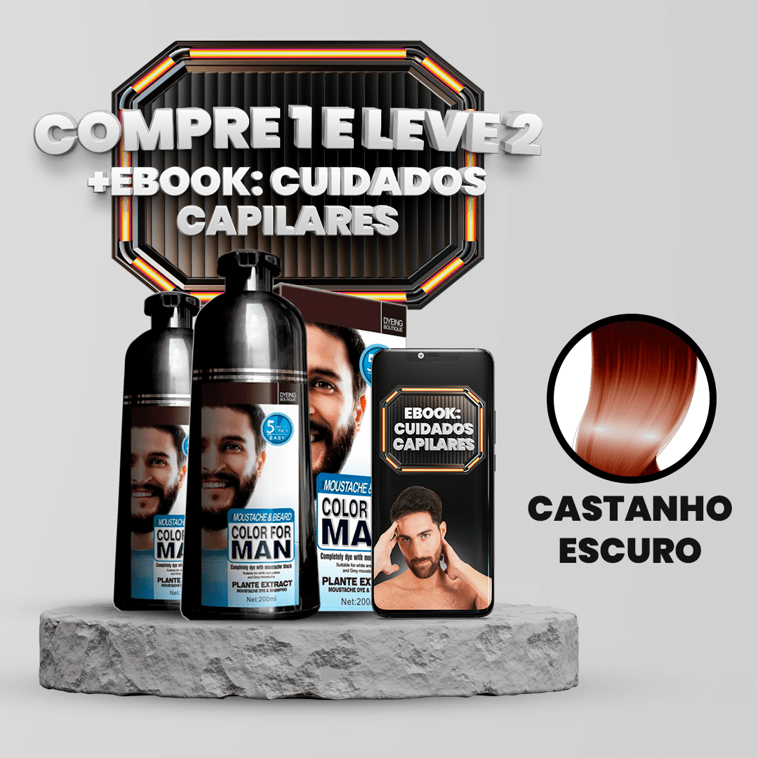 [COMPRE 1 LEVE 2] Shampoo Brimless Botânico Masculino 3 em 1 (Dura Até 6 Meses!) + E-BOOK ESPECIAL