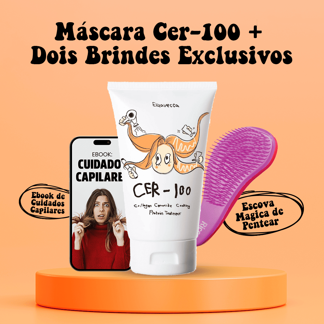 [OFERTA LIMITADA] CER-100 Máscara de Colágeno e Ceramida Coreana + 2 Brindes Exclusivos!