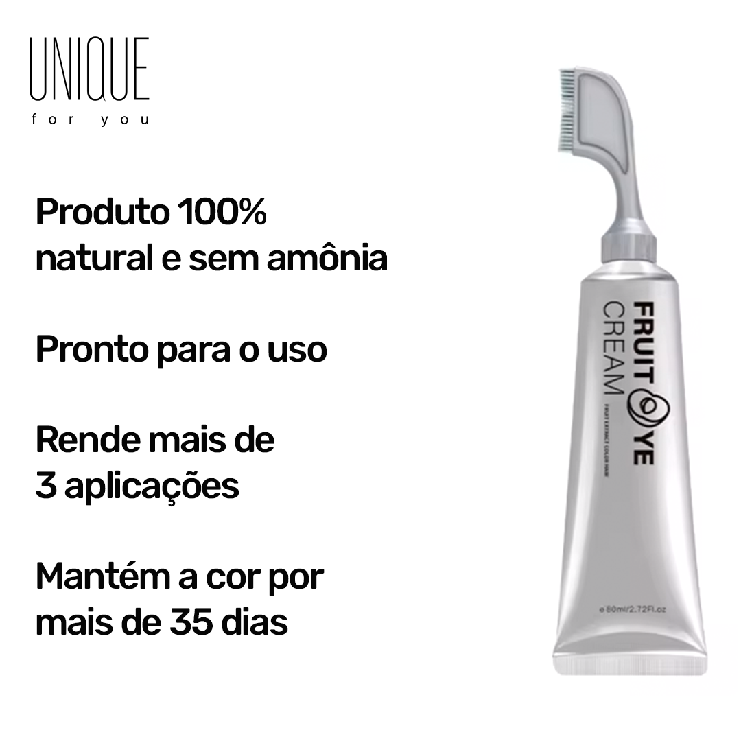 NaturiColor: Tinta de Cabelo Sem Amônia + Pente de Brinde