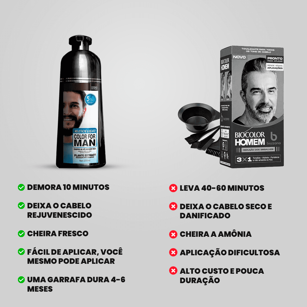 [COMPRE 1 LEVE 2] Shampoo Brimless Botânico Masculino 3 em 1 (Dura Até 6 Meses!) + E-BOOK ESPECIAL