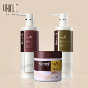 Kit Karseell: Shampoo, Condicionador e Máscara Capilar