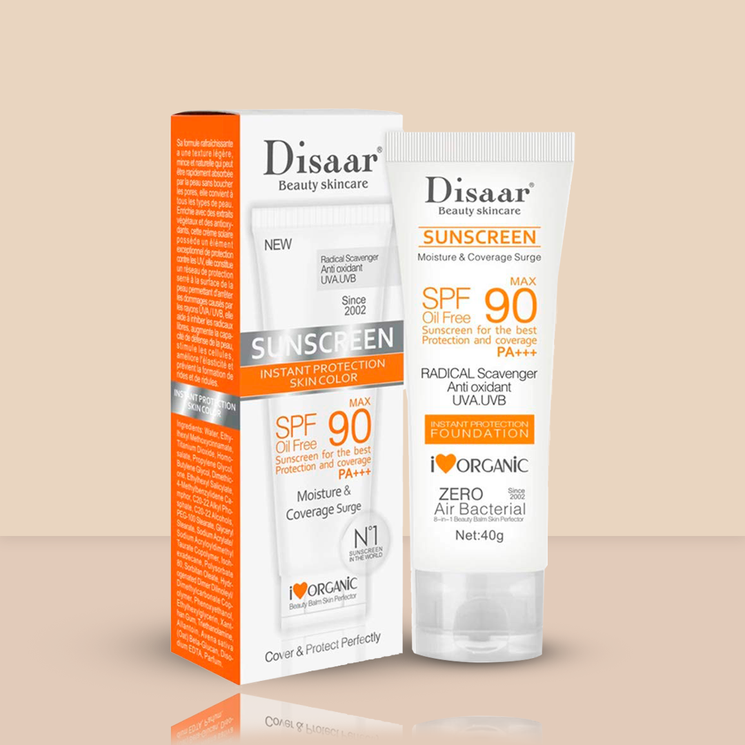 Protetor Solar Facial Fator 90: Clareador e Hidratante