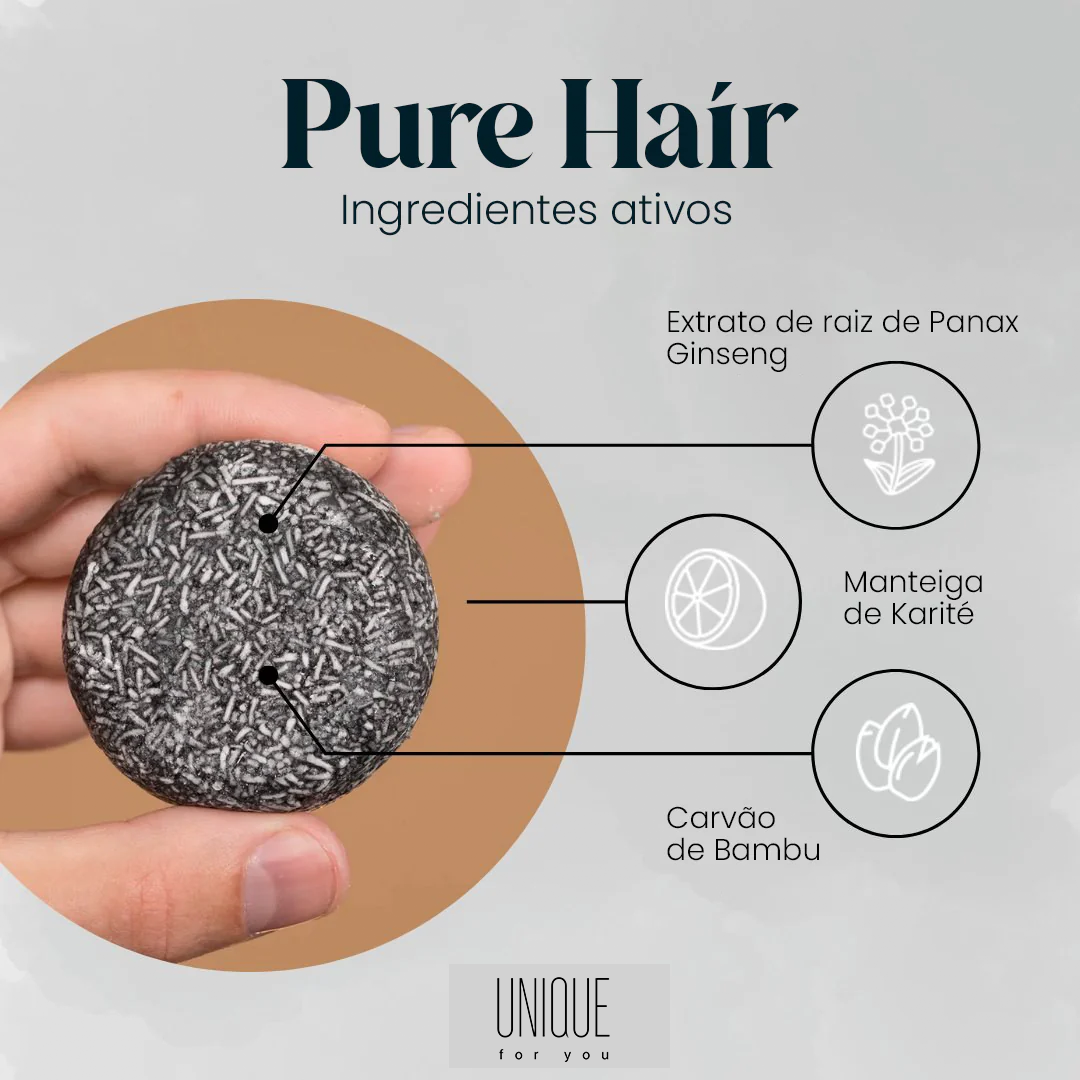 Shampoo Escurecedor de Cabelo e Barba | PurcBlack