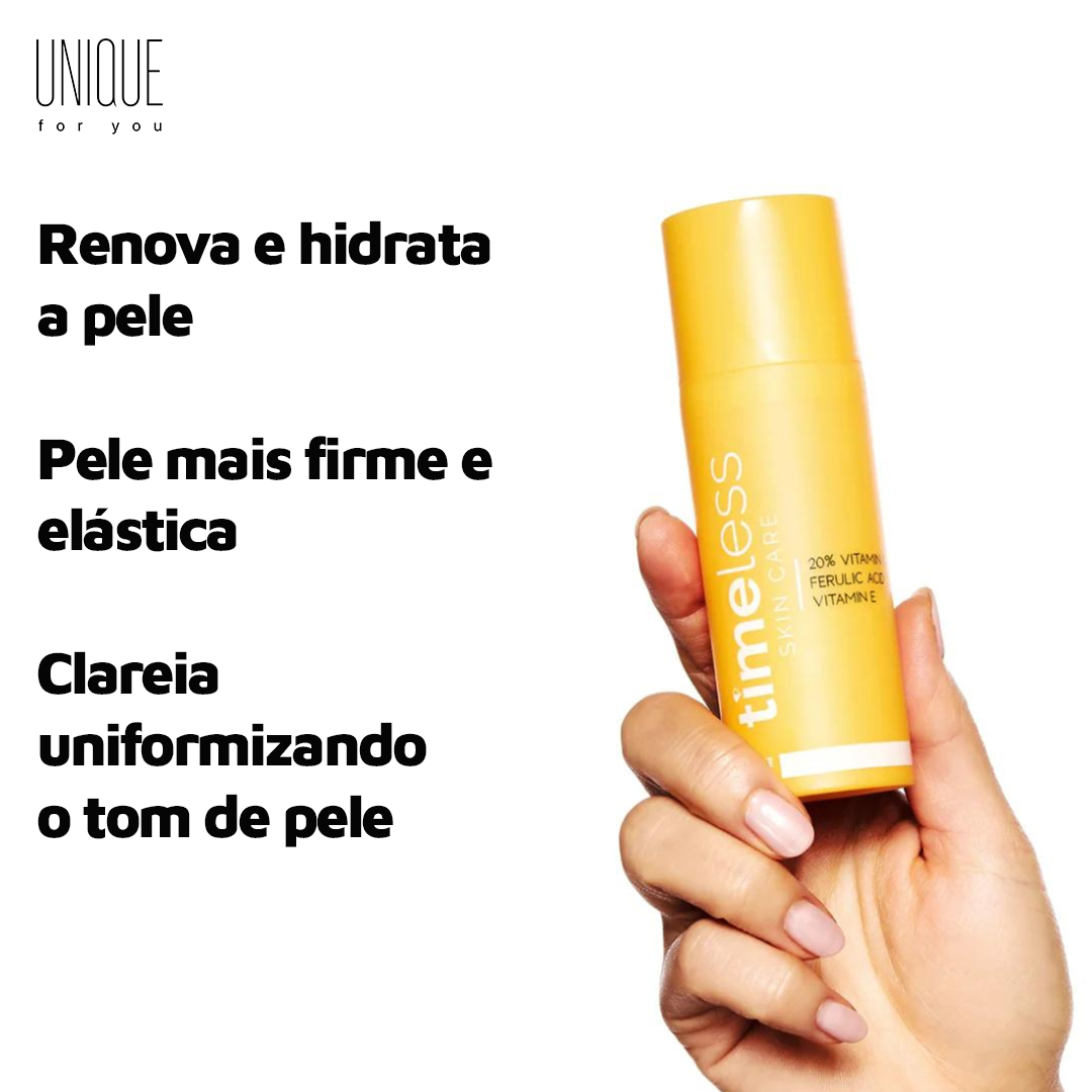 Sérum Clareador com Vitamina C 20% e Ácido Ferúlico